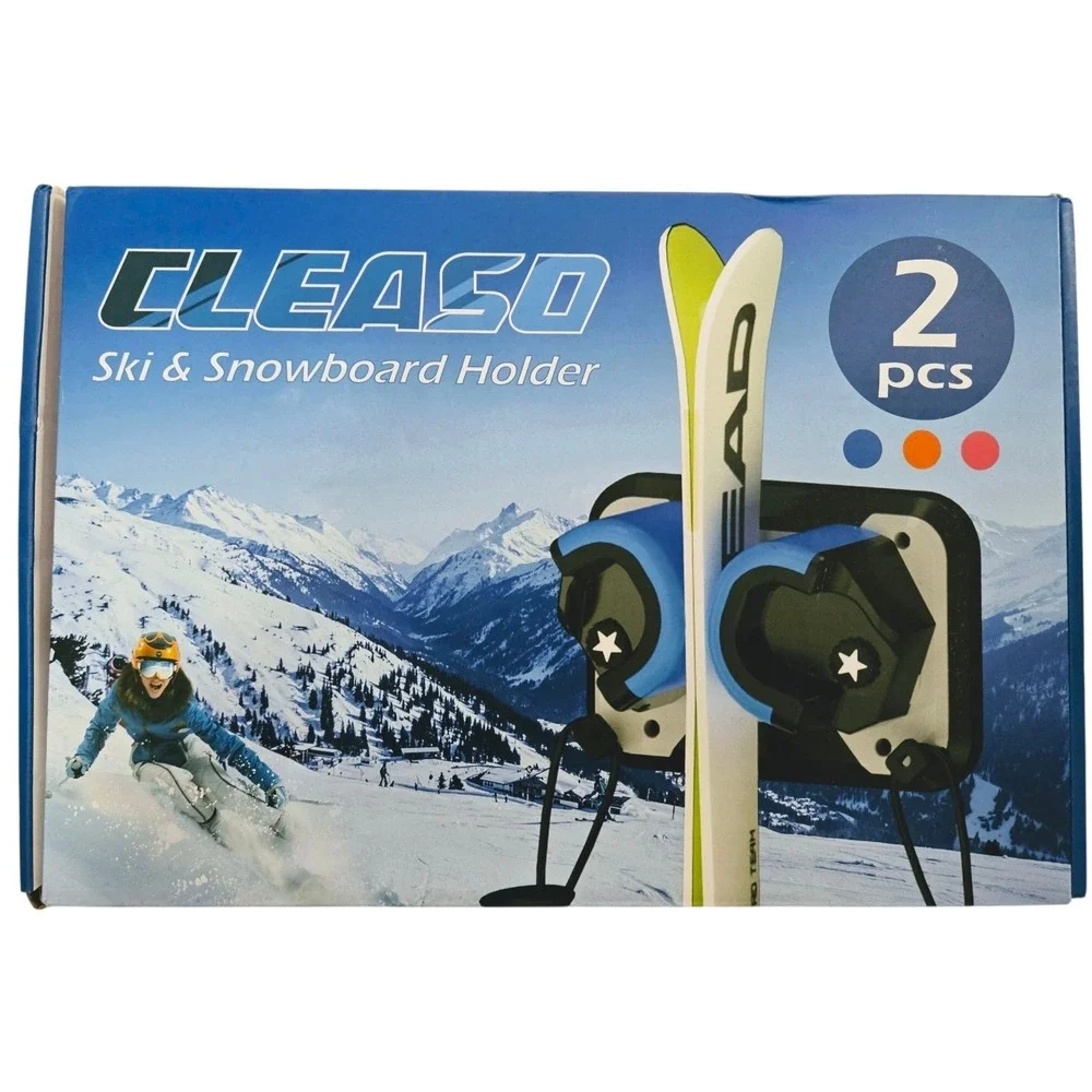 2 Pack Snowboard, Ski, and Skateboard Wall Mount Rack – Multi-Purpose Garage NEW
